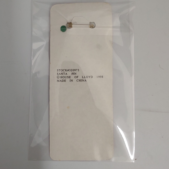 🌷5/$20 Vintage 1998 House of Lloyd Christmas Santa Pin New - Picture 4 of 5